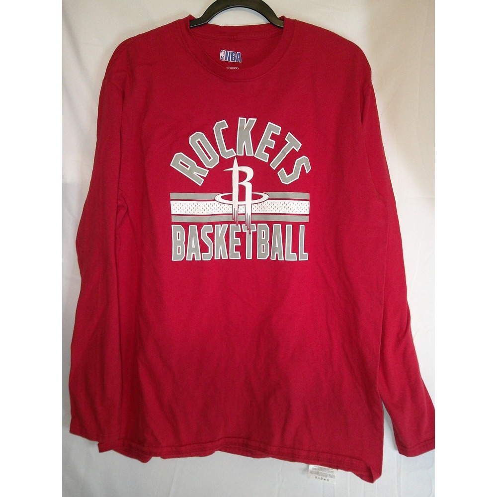 NBA Houston Rockets‎ Basketball Long Sleeve T-Shirt Mens XL